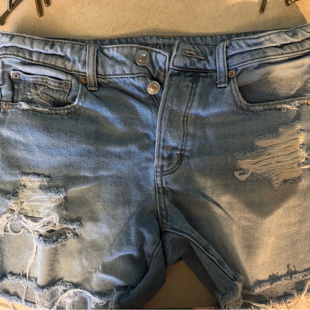 All American eagle jean shorts!